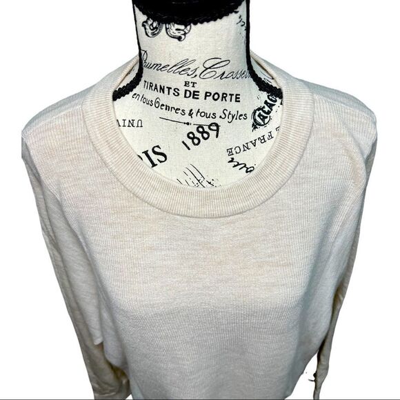 Club Monaco Blocked Sweater in Taupe - Picture 8 of 9